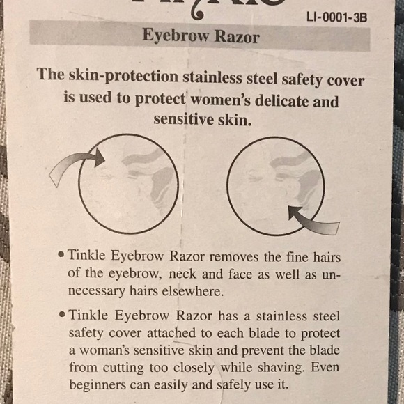 Tinkle Eyebrow Razor. 3 pack. - Picture 3 of 5